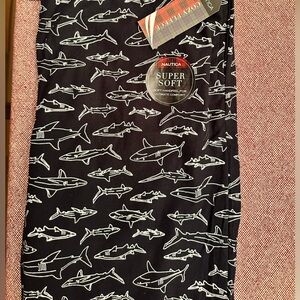 Nautica Men's Black Shark Print Pants